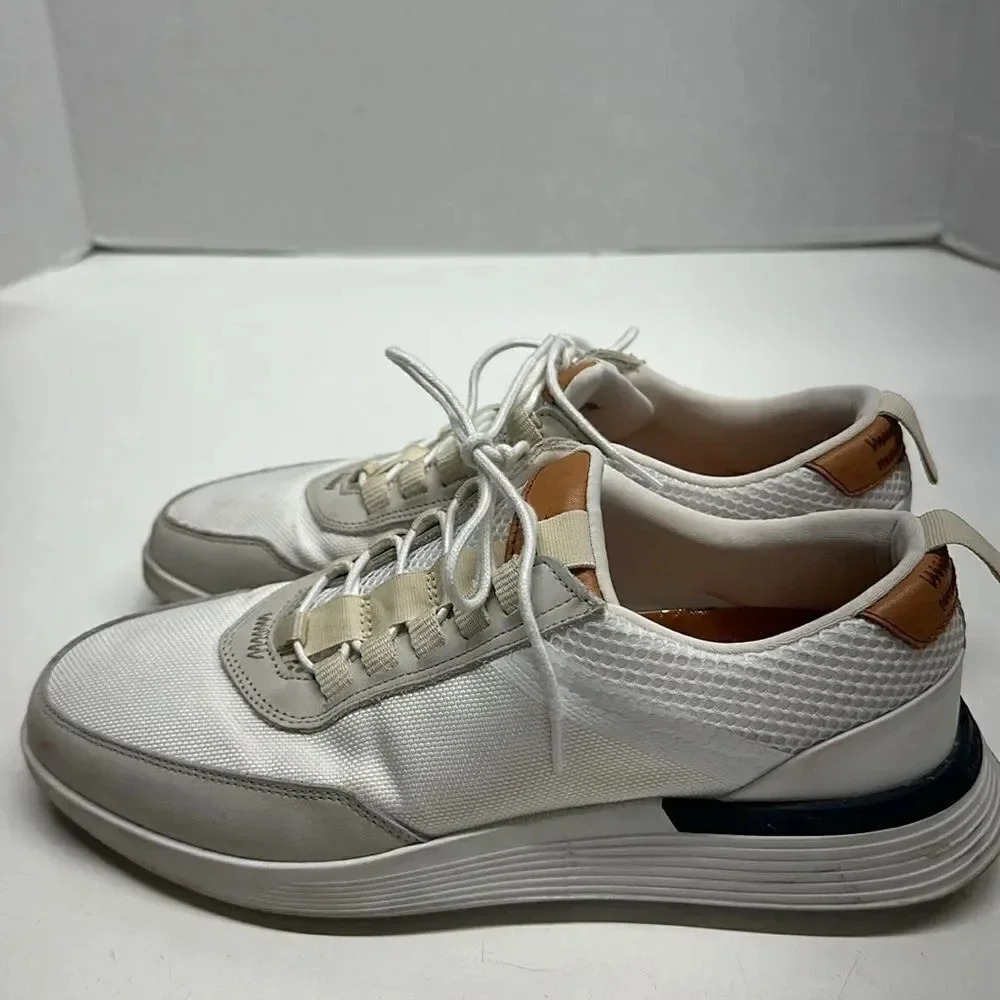 Wolf & Shepherd Crossover Victory Leather Sneakers Shoes White Men's Size 6